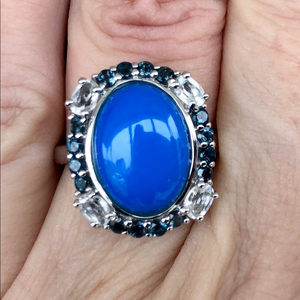 Pangea Mines Ceruleite ring, size 8, MSRP $499.99